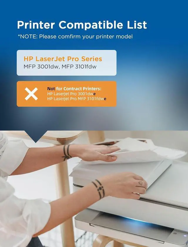 Alt view image 2 of 7 - Ennovor 138A 138X W1380A Toner Cartridge Replacement for HP 138 A for hp-138A for hp-138 138-A Compatible with HP Laserjet Pro 3001dw and Laserjet Pro MFP 3101fdw (2 Pack)