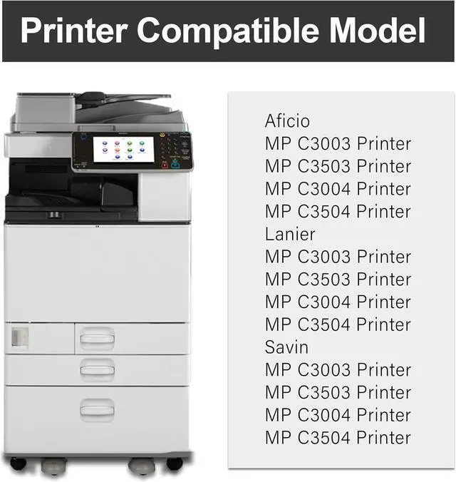 Alt view image 2 of 7 - MP C3503 C3003 Toner Cartridge (1-Pack, Yellow) - Lovn 841814 Yellow Toner Cartridge (Up to 18,500 Pages) Replacement for Ricoh Aficio/Lanier/Savin MP C3003 MP C3503 MP C3004 MP C3504 Printer