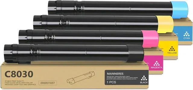Main image of Ennovor AltaLink C8030 Toner Cartridges (4 Pack, 1BK/1C/1M/1Y) - 006R01697 006R01698 006R01699 006R01700 Toner Cartridge Replacement for Xerox AltaLink C8030 C8045 C8035 C8055 C8070 Printer