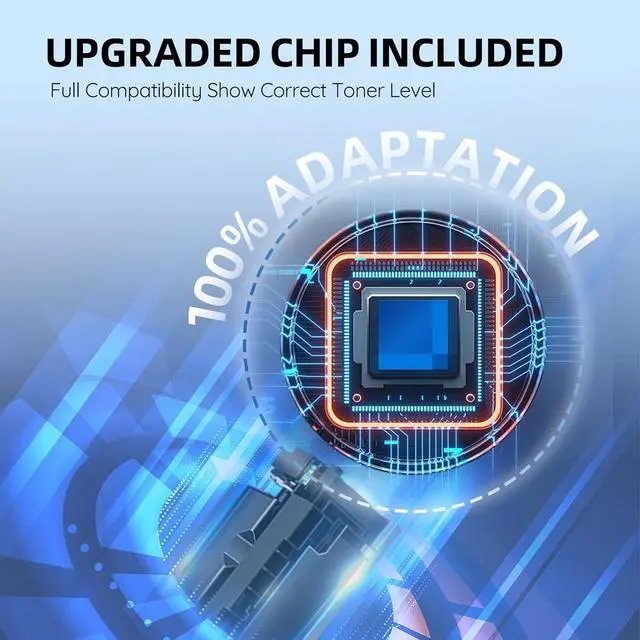 Alt view image 6 of 7 - 202A Toner Cartridges 4 Pack (with Chip) - 202X Compatible Replacement for HP MFP M281fdw Toner Cartridges, MFP M281cdw Toner Cartridges | CF500A