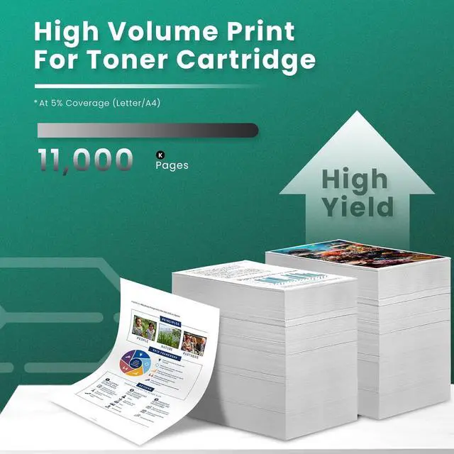 Alt view image 3 of 7 - GREENBOX Compatible CF237A Toner Cartridge Replacement  37A CF237A 37X CF237X  Enterprise M607 M608 M607n M607dn M608dn M609 MFP M631 M632 M633 Printer (11,000 Pages, 2 Black)