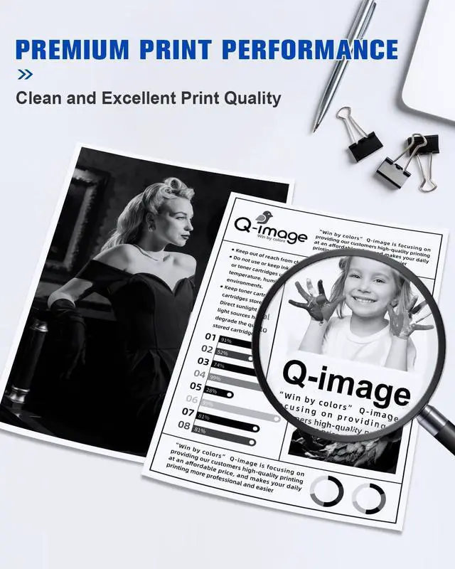 Alt view image 7 of 7 - Q-image 148X Toner Cartridge Black(with Chip) Toner Cartridge Compatible Replacement for 148X 148A W1480X W1480A for Laserjet Pro 4001dw 4001dn 4001n MFP 4101fdw 4101fdn Printer (1 Black)
