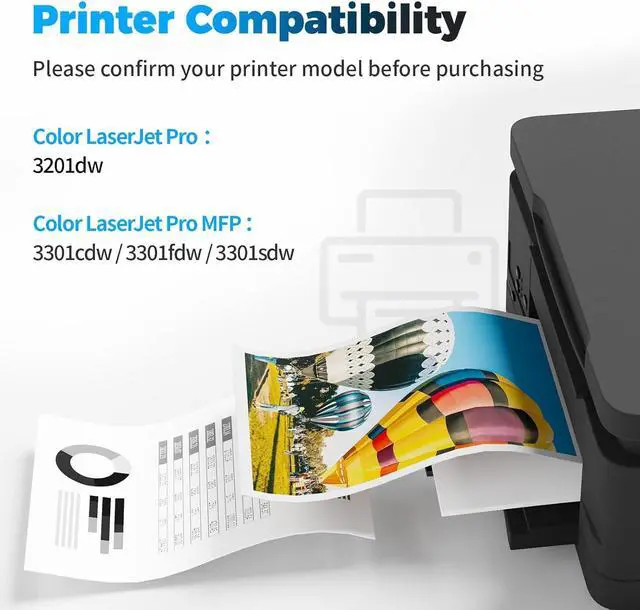 Alt view image 2 of 6 - Ennovor 218A Toner Cartridge 4 Pack (with Chip) Replacement for HP 218A 218X Compatible for Color Pro 3201dw MFP 3301fdw 3301sdw 3301cdw 3201 3301 Printer W2181A W2182A W2183A (B/C/Y/M)
