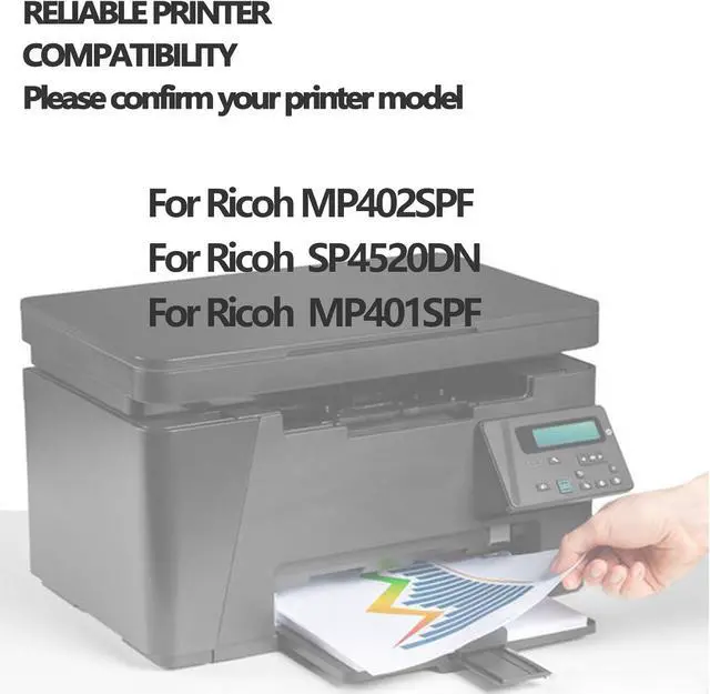 Alt view image 2 of 7 - for Ricoh SP4520DN Compatible Drum Unit Replacement, Work with MP402SPF SP4520DN MP401SPF Printer Accessories, Compatible M9060136 Image Drum Developer,Black-1 pcs