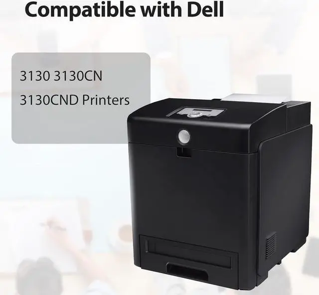 Alt view image 2 of 6 - 3130 HIgh Yield Toner Cartridge 4-Pack Replacement for Dell 330-1198 330-1199 330-1200 330-1204 Toner Cartridge for 3130 3130CN 3130CND Printer (4 Pack, Black/Cyan/Magenta/Yellow)