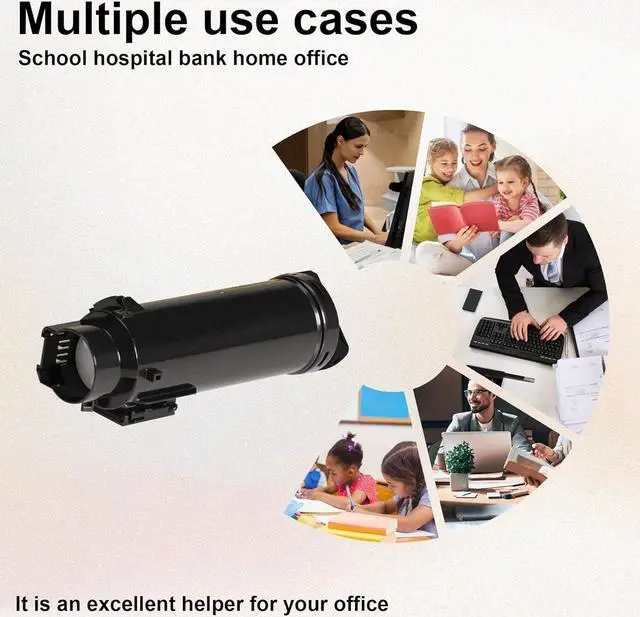 Alt view image 6 of 6 - Workcenter 6515 Phaser 6510 Extra High Toner Cartridge (4-Pack,Black/Cyan/Magenta/Yellow), 106R03490 106R03491 106R03492 106R03480 Toner Replacement for Xerox WorkCentre 6515 Phaser 6510 Printer