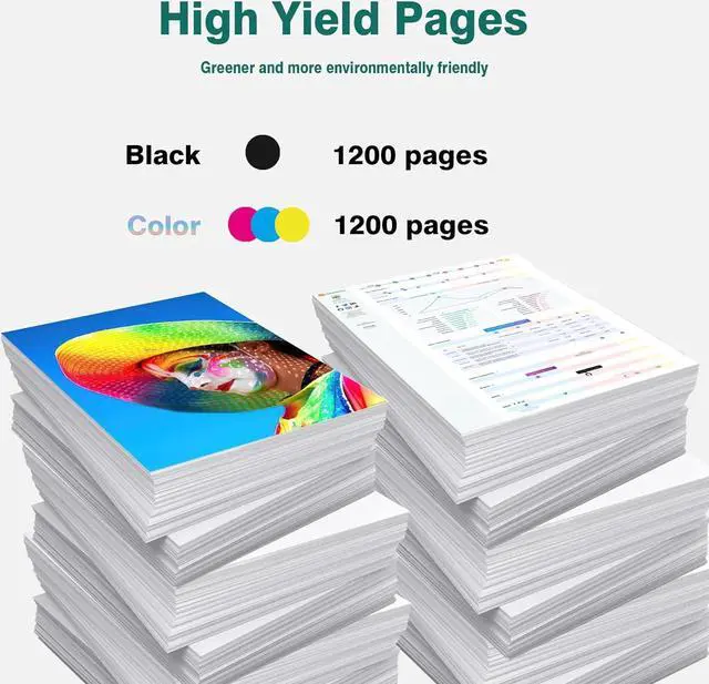 Alt view image 4 of 6 - GT53 Print Head X4E75A M0H50A (Black & Tri-Color) Print Head for Smart Tank 500 508 510 511 514 515 516 517 518 519 530 531 532 533 538 615 617 for Smart Tank Plus 550 551 555 559 570 571 651 Series