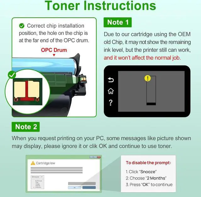 Alt view image 4 of 6 - Ennovor 148A W1480A Black Toner Cartridge with New Chip Replacement for HP Laserjet Pro 4001dn 4001dw 4001n MEP 4101dw 4101fdn Printers W1480A 1 Pack