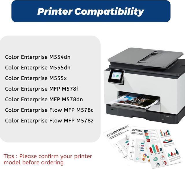 Alt view image 2 of 7 - Ennovor 212A W2120A Black Toner Cartridge,Compatible Replacement for HP 212 A 212X W2120X, for Color Laserjet Enterprise M554 M555 Flow MFP M578 Printer, with Upgraded Chip,No Fading,No Streak