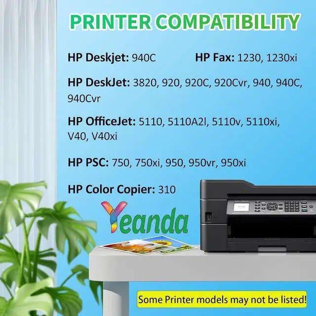 Alt view image 3 of 7 - Ennovor 15 78 Ink Cartridge Combo Pack Replacement for HP Ink 15 Black 78 Color Cartridge High-Yield C6615DN C6578AN C6578DN for HP Deskjet 812c PSC 750 Officejet V40 G85 Ink(2 Pack)