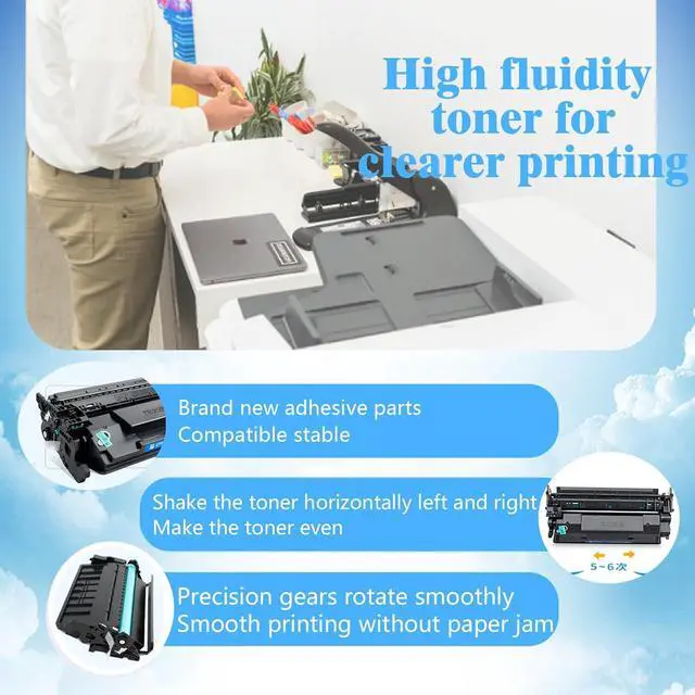 Alt view image 4 of 6 - Ennovor CF289Y 89Y Toner High Capacity Black Toner Cartridge (with Chip Show Toner Level) Compatible HP 89Y CF289Y Toner use for HP Enterprise M507 Series,MFP M528 Series Printer