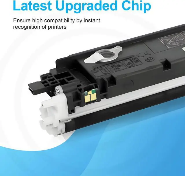 Alt view image 7 of 7 - 130A Toner Cartridge 4 Pack(with Chip) Remanufactured Compatible for 130A Toner Cartridge CF350A CF351A CF352A CF353A for Pro Color MFP M177fw M176n M177 M176 Printer(Black, Cyan, Magenta, Yellow)