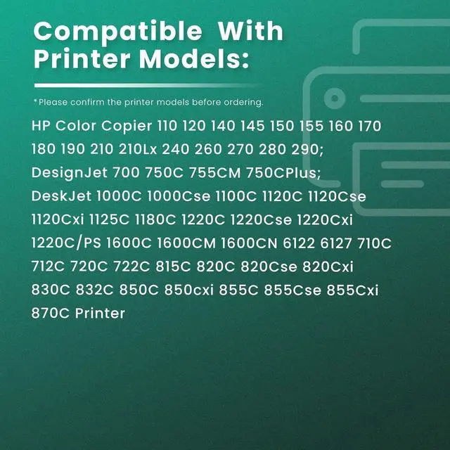 Alt view image 2 of 7 - GREENBOX Remanufactured Ink Cartridge 45 23 High Yield Replacement for HP 45 51645 51645A 23 C1823D for Color Copier 110 120 140 145 150 155 160, DeskJet 1000C 1000Cse Printer (1 Black 1 Tri-Color)
