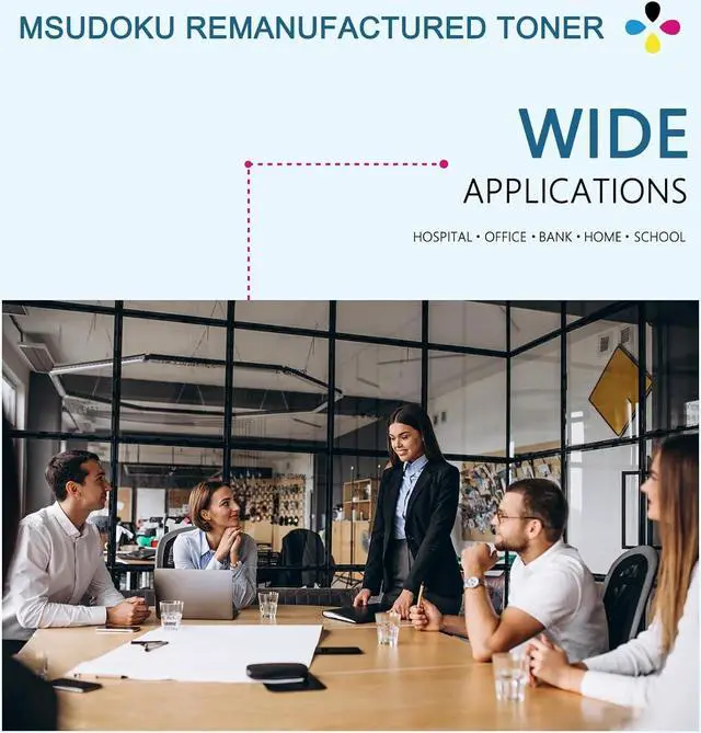 Alt view image 6 of 7 - High Yield MP C306 C307 C406 C407 Toner Compatible Replacement for Ricoh 842091 842092 842093 842094 Use with Ricoh MP C306 C307 C406 C4074Pack Black Cyan Magenta Yellow
