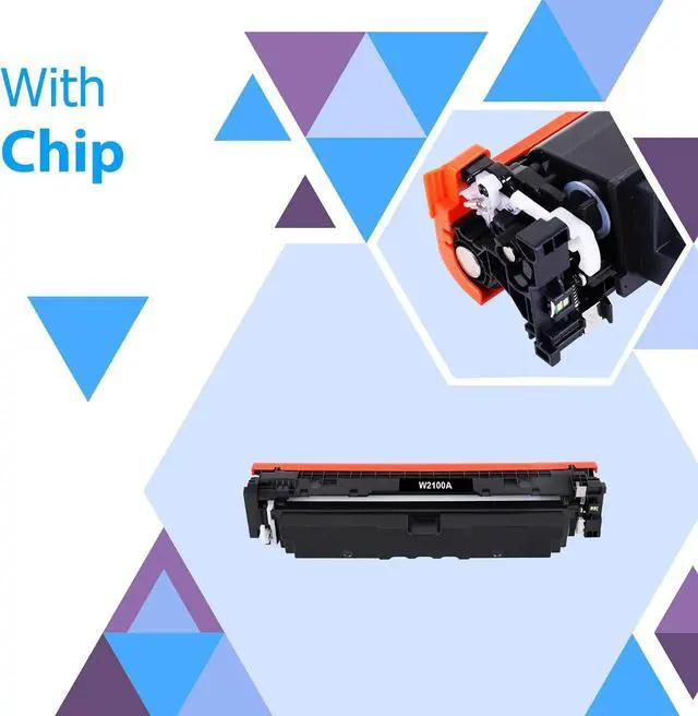 Alt view image 3 of 7 - 210A Black Toner Cartridges 2-Pack: 210X Compatible Replacement for HP 210A Toner Cartridges Work for HP Color MFP 4301fdw 4301fdn Pro 4201dw 4201dn Series Printer 210 W2100A W2100X High Yield Ink