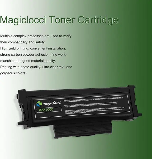 Alt view image 5 of 6 - B221000 Toner Cartridge - B/MB2236 Replacement for Lexmark B221000 Black Toner Cartridge Work with B2236, MB2236 Series Printer [1,800 Pages]