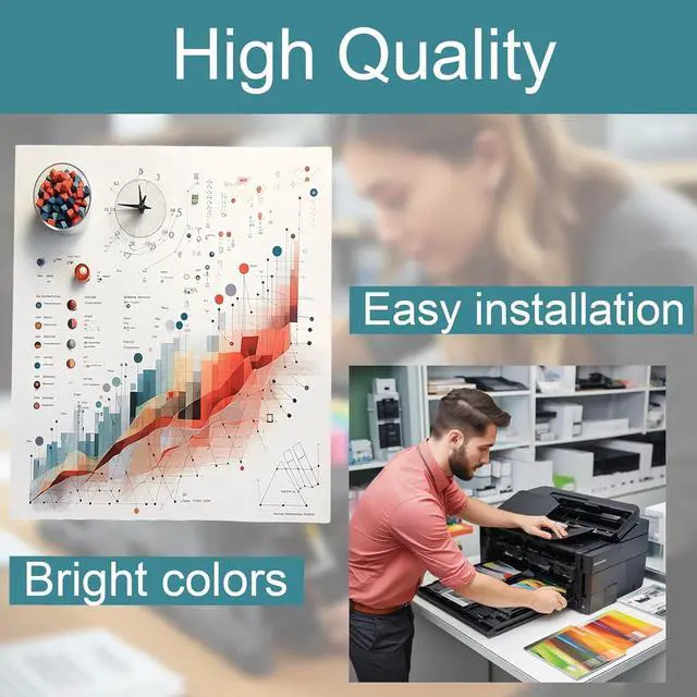Alt view image 6 of 7 - Ennovor 44469813 44469737 44469738 44469739 Compatible for OKI CX2731 Toner Cartridge, Reliable Performance Compatible for OKI CX2731MFP Printer, High Yield 5000 Pages (Black)