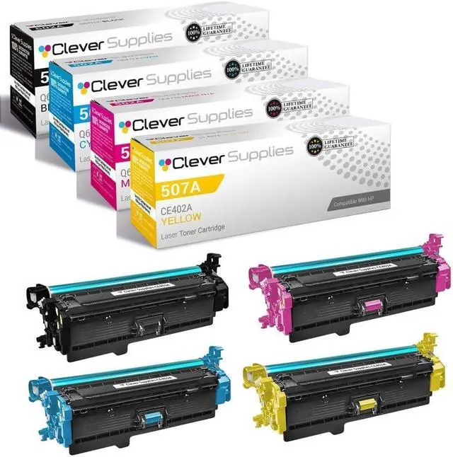 Main image of CS Replacement Toner Cartridge Compatible with HP M570dn Color PRO 500 M570 M570DN M570DW M551XH Color Flow M575C CE400A Black CE401A Cyan CE402A Yellow CE403A Magenta 4 Color Set