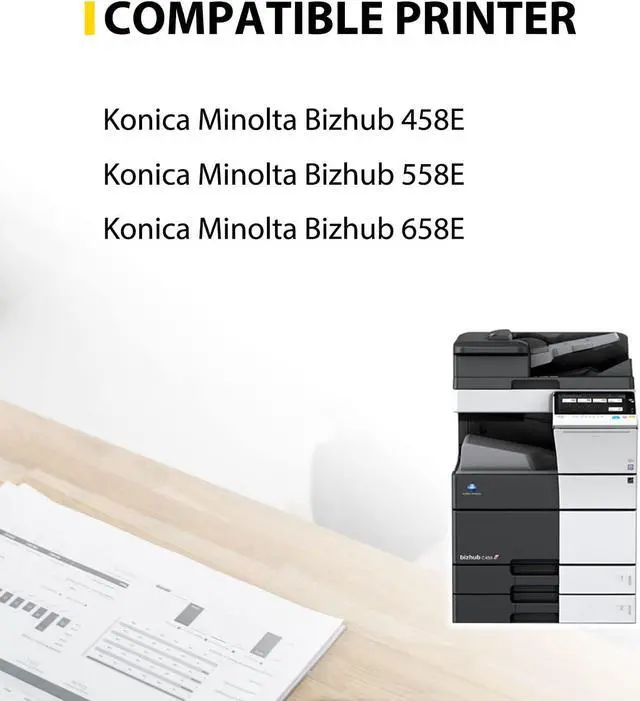 Alt view image 2 of 6 - Ennovor Compatible TN514 TN514K TN-514 TN324 TN326 TN512 TN513 TN515 TN516 A9E8130 Toner Cartridge Compatible for Konica Minolta Bizhub C458 C558 C658 (28,000 Pages, Black, 2 Pack )