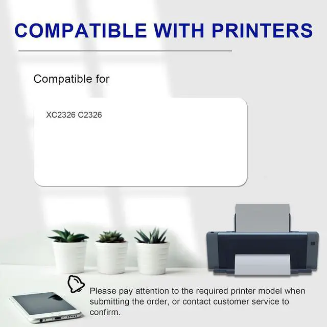 Alt view image 2 of 7 - Ennovor XC2326 Toner Cartridges NO Chip Replacement for Lexmark XC2326 24B7498 Toner Works with for Lexmark XC2326 C2326 Printer,Black