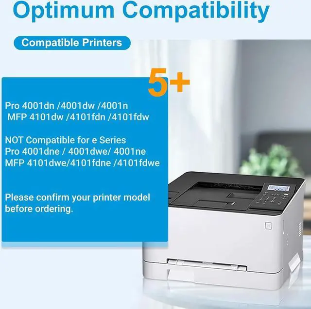Alt view image 2 of 7 - Ennovor Tounker 148X Toner Cartridges Compatible for HP 148A 148X Black High Yield Toner Cartridge W1480X Replacement fot HP Laserjet Pro 4001dw 4001dn 4001n MFP 4101fdw 4101fdn Series Printers