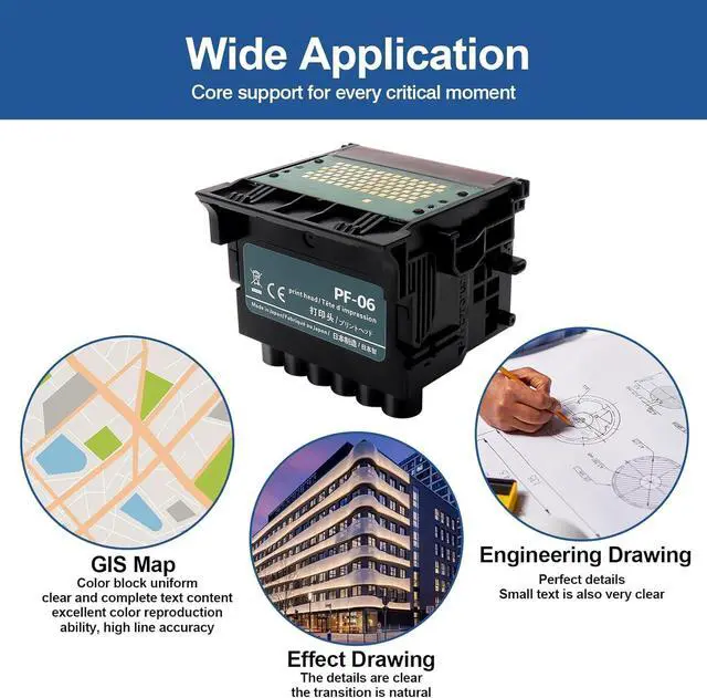 Alt view image 5 of 6 - Ennovor PF-06 Printhead Compatible with Canon Printer Ta-20, Ta-30,TA-5200/TA-5300/TM-200/TM-205/TM-300/TM-305/TM-5205/TM-5305/TX-2000/TX-3000/TX-4000/TX-5200, Canon PF-06 Print Head Replacement