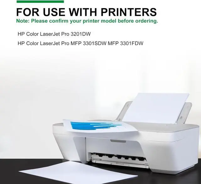 Alt view image 3 of 7 - Ennovor 218X Toner Cartridge 4 Pack 3201dw 3301fdw Compatible Replacements for HP 218A 218X for Printer Laserjet 3201DW MFP 3301SDW 3301FDW 3301CDW (no Chip, W2180X W2181X W2182X W2183X)