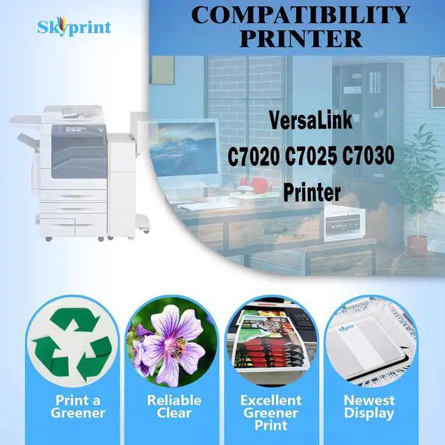Alt view image 2 of 5 - Ennovor Compatible 106R03741 Black Toner Cartridge Replacement for Xerox C7020 C7025 C7030 Toner VersaLink C7020 C7025 C7030 Printers.