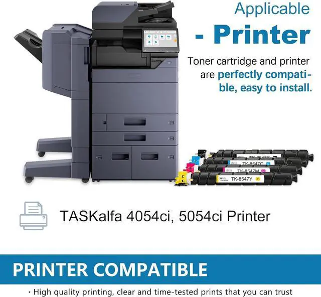 Alt view image 2 of 7 - TK8547 TK-8547 Black Toner Cartridge 1 Pack - Lovn TK-8547K Toner Cartridge (Up to 30,500 Pages) Replacement for Kyocera TASKalfa 4054ci 5054ci Printer