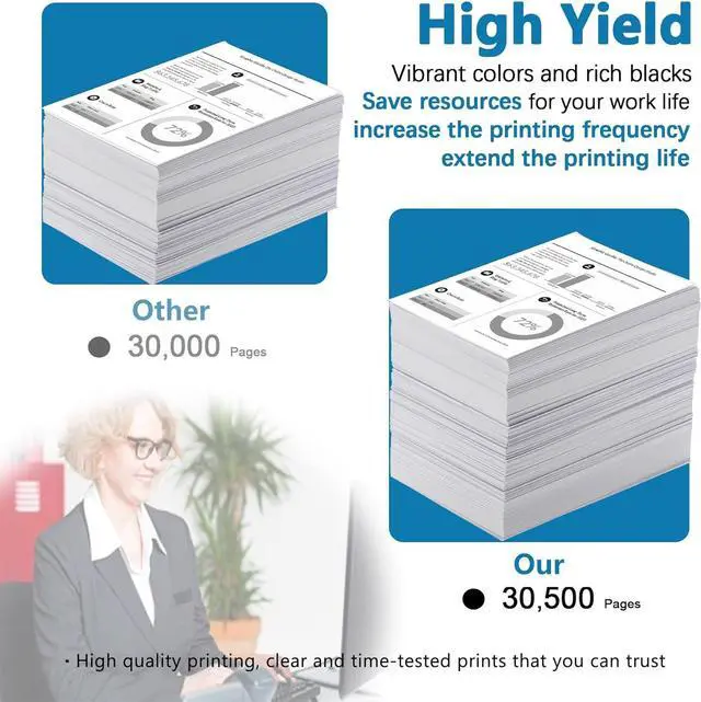 Alt view image 3 of 7 - TK8547 TK-8547 Black Toner Cartridge 1 Pack - Lovn TK-8547K Toner Cartridge (Up to 30,500 Pages) Replacement for Kyocera TASKalfa 4054ci 5054ci Printer