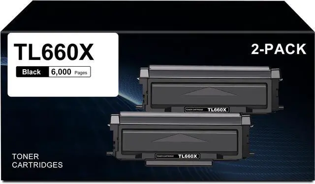 Main image of Ennovor TL660 TL660X TL630 High Yield Black Toner Cartridge Replacement for PANTUM TL-630 TL-660 TL-660X for L2300DW L2350DW L2710FDW M15DW M29DW M118DW Series Printer | 6,000 Pages per, 2 Pack