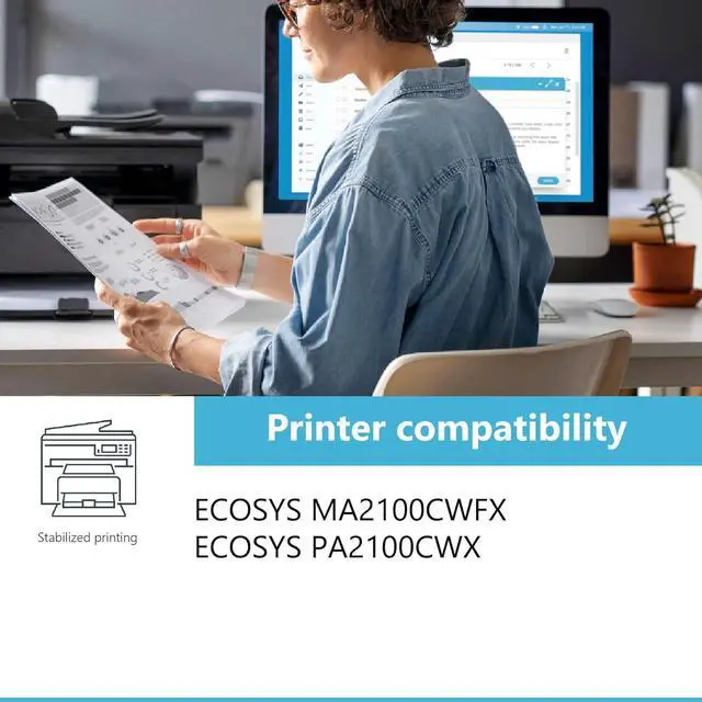 Alt view image 2 of 6 - TK-5442 TK5442 Toner Cartridge 4Pack (1BK/1C/1M/1Y) - EAXIU Compatible TK-5442K TK-5442C TK-5442M TK-5442Y Replacement for Kyocera ECOSYS MA2100cwfx and PA2100cwx Model Laser Printer