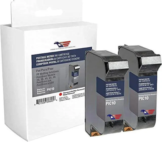 Main image of Ennovor AMERICAN MAILING SOLUTIONS INC. FP PostBase Ink Cartridge # 58.0052.3038.00 Compatible High Capacity Fluorescent Red Ink PIC10
