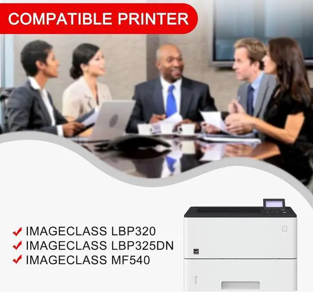Alt view image 2 of 6 - Ennovor 1-Pack 056L 3006C001 Black Toner Cartridge High Yield (with chip) Compatible CRG056L 056L Replacement for Canon imageCLASS LBP320 imageCLASS LBP325dn imageCLASS MF540 Series Printer