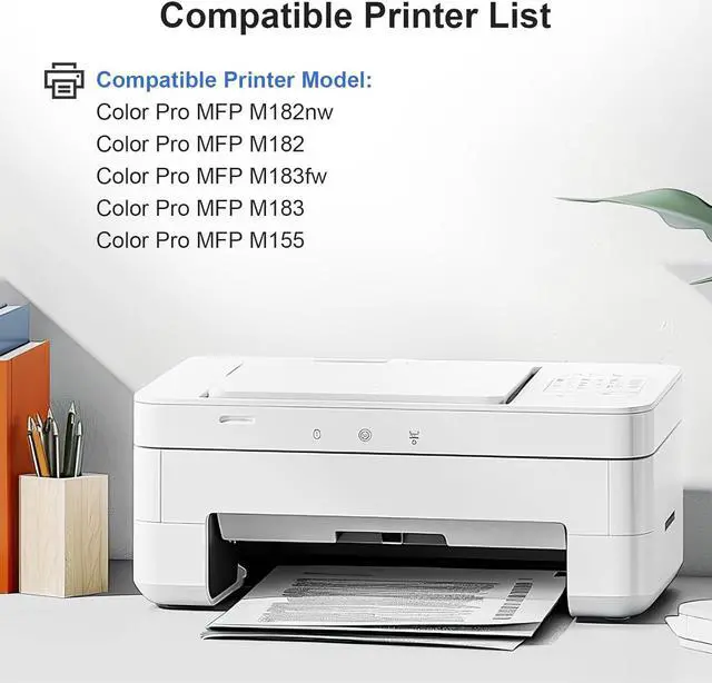 Alt view image 2 of 7 - Ennovor INKCLOUD 2Pack Compatible 215A with Chip Black Toner Cartridge Replacement for HP 215A W2310A W2311A W2312A W2313A Works with HP Color Pro MFP M182nw M183fw M182 M183 M155 Printers