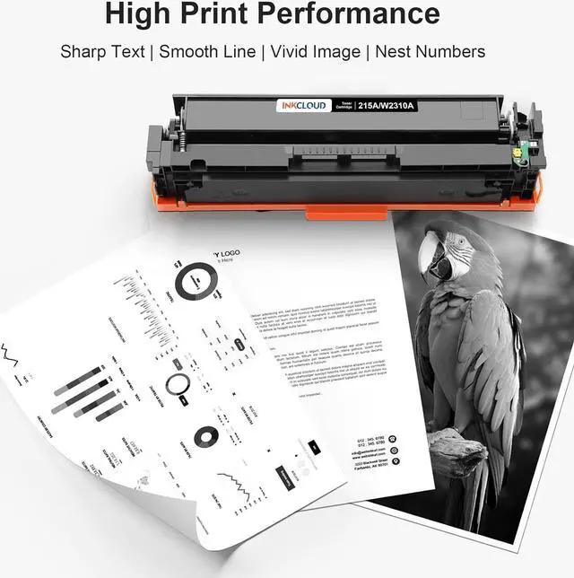 Alt view image 5 of 7 - Ennovor INKCLOUD 2Pack Compatible 215A with Chip Black Toner Cartridge Replacement for HP 215A W2310A W2311A W2312A W2313A Works with HP Color Pro MFP M182nw M183fw M182 M183 M155 Printers