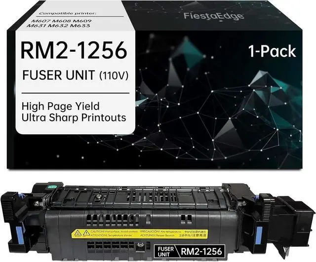 Main image of RM2-1256 Fuser Unit (110V) Replacement for HP RM2-1256-000 Fuser Works with M607 M608 M609 M631 M632 M633 Printer RM2-1256-000CN Fuser, Replacement Fusing Assembly for L0H24A (L0H24-67901)