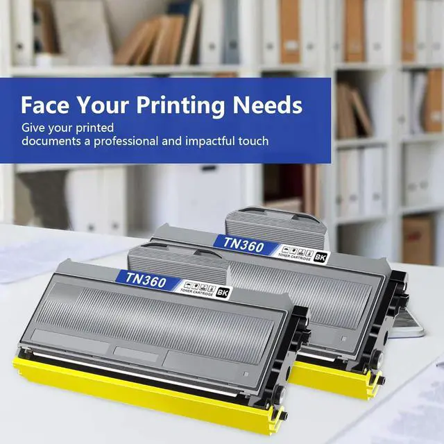 Alt view image 6 of 7 - TN360 Toner Cartridge Brother Printer Replacement for Brother TN360 TN 360 TN330 TN-330 Compatible with DCP-7040 DCP-7030 MFC-7840W HL-2140 MFC-7340 MFC-7440N HL-2170W HL-2150N Printer (2 Black)