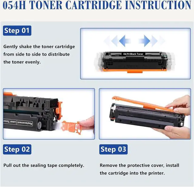 Alt view image 4 of 7 - 5 Pack Set 067H 067 MF656Cdw Toner Cartridge Compatible Replacement for Canon 067H 067 for Canon imageCLASS LBP633Cdw LBP632Cdw MF653Cdw MF654Cdw MF656Cdw Printe2 Black, 1 Cyan, 1 Yellow, 1 Magenta