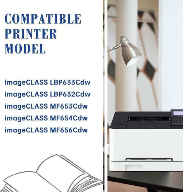 Alt view image 2 of 7 - 5 Pack Set 067H 067 MF656Cdw Toner Cartridge Compatible Replacement for Canon 067H 067 for Canon imageCLASS LBP633Cdw LBP632Cdw MF653Cdw MF654Cdw MF656Cdw Printe2 Black, 1 Cyan, 1 Yellow, 1 Magenta
