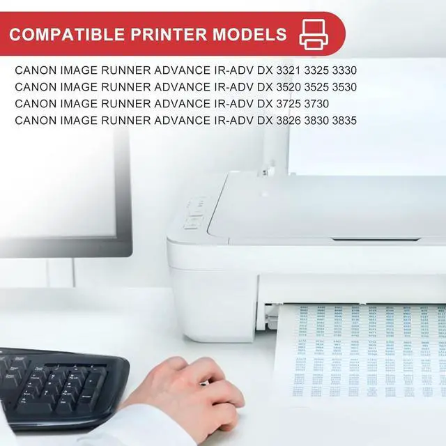 Alt view image 2 of 6 - Ennovor GPR-53 Cyan Toner Cartridge Replacement for Canon 8525B003 GPR-53 GPR-53C GPR53 GPR53C Toner for Canon ImageRunner Advance C3325 C3330 C3520 C3525 C3530, (19,000 Pages)