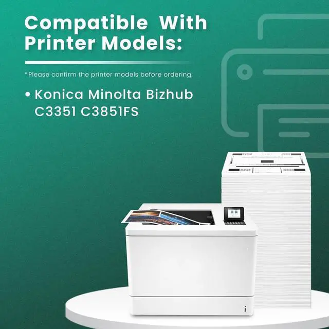 Alt view image 2 of 7 - Ennovor GREENBOX Compatible TNP49 Toner Cartridge Replacement for Konica TNP48 TNP49 A95W430 A95W330 A95W230 A95W130 Toner for Minolta Bizhub C3351 C3851FS Printer (4-Pack, KCMY)