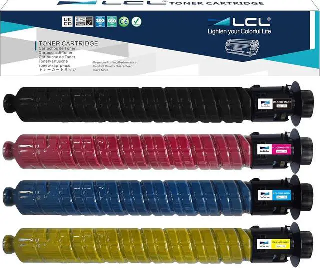 Main image of LCL IM C3000 IM C3500 IMC3000 IMC3500 Toner Cartridge Replacement for Ricoh 842251 842252 842253 842254 Toner Compatible with Ricoh IM C3500 IM C3000 Printer (Black,Cyan,Magenta,Yellow, 4-Pack)