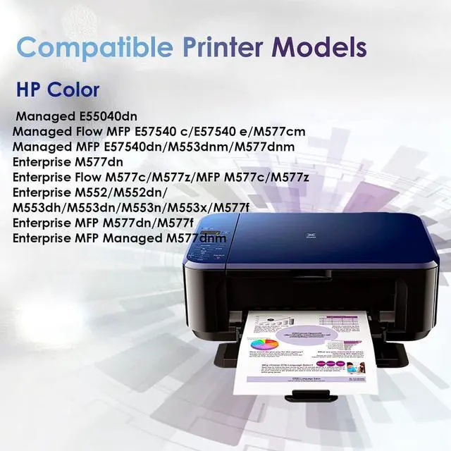 Alt view image 2 of 7 - Ennovor CULater 508A Remanufactured Toner Cartridge Replacement for CF360A CF361A CF362A CF363A Toner Cartridges for HP Color Enterprise M552 M553 M577 E55040 E57540 Printer (4 Pack)