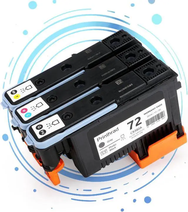 Main image of Ennovor HP 72 Printhead Compatible with HP Designjet T610 T620 T770 T790 T1100 T1120 T1200 T1300 T2300 Printer -3 Pack