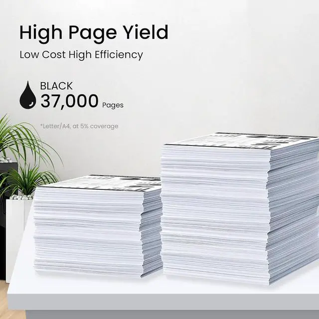 Alt view image 3 of 6 - Ennovor MP2554 MP3554 Toner Cartridge 2-Pack Black Replacement for Ricoh MP2554 Toner Cartridge for Lanier Savin MP2554 MP2555 MP3054 MP3055 MP3554 MP3555 IM2500 IM3000 IM3500 Printer Ink