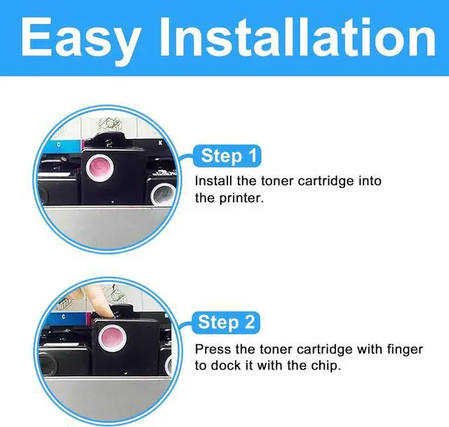Alt view image 3 of 7 - LCL CX310 Toner Cartridge Replacement for Lexmark 80C1SK0 80C1SC0 80C1SM0 80C1SY0 for Lexmark CX310 CX310n CX310dn CX410 CX410e CX410de CX410dte CX510 CX510de CX510dthe CX510dhe Printer (4-Pack KCMY)