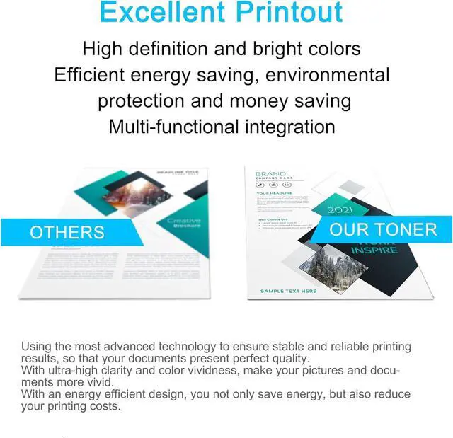 Alt view image 5 of 7 - Ennovor 1 Pack 645A Magenta Toner Cartridge (with Chip) | Replacement for HP 645A Work with 5550 5550n 5550dn 5550dtn 5550hdn 5500 5500dn 5500dtn 5500hdn | C9733A