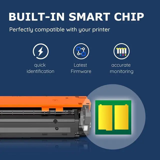 Alt view image 5 of 7 - 131X Toner Cartridge 4-Pack Replacement for HP 131X CF210X Works with Pro 200 Color MFP M276nw M251nw M251n M276n (Black, Cyan, Yellow, Magenta)