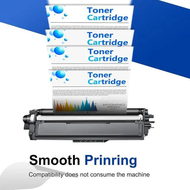 Alt view image 4 of 7 - TN221 TN225 Toner Cartridges High Yield Replacement for Brother TN-225 TN-221 TN221BK Toner MFC-9130CW MFC-9330CDW HL-3170CDW HL-3140CW HL-3180CDW (1 Black, 1 Cyan, 1 Magenta, 1 Yellow, 4 Pack)